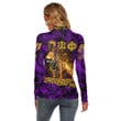 AmericansPower Clothing - Omega Psi Phi Dog Women's Stretchable Turtleneck Top A7 | AmericansPower