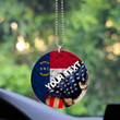 America Flag Of North Carolina 1885 1991 Acrylic Car Ornament - America is a Part My Soul A7 | AmericansPower