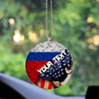 America Flag Of Russia Acrylic Car Ornament - America is a Part My Soul A7 | AmericansPower