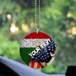 Tajikistan Acrylic Car Ornament - America is a Part My Soul A7 | AmericansPower