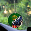 Scotland Tiree Acrylic Car Ornament - America is a Part My Soul A7 | AmericansPower