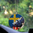 Sweden Acrylic Car Ornament - America is a Part My Soul A7 | AmericansPower