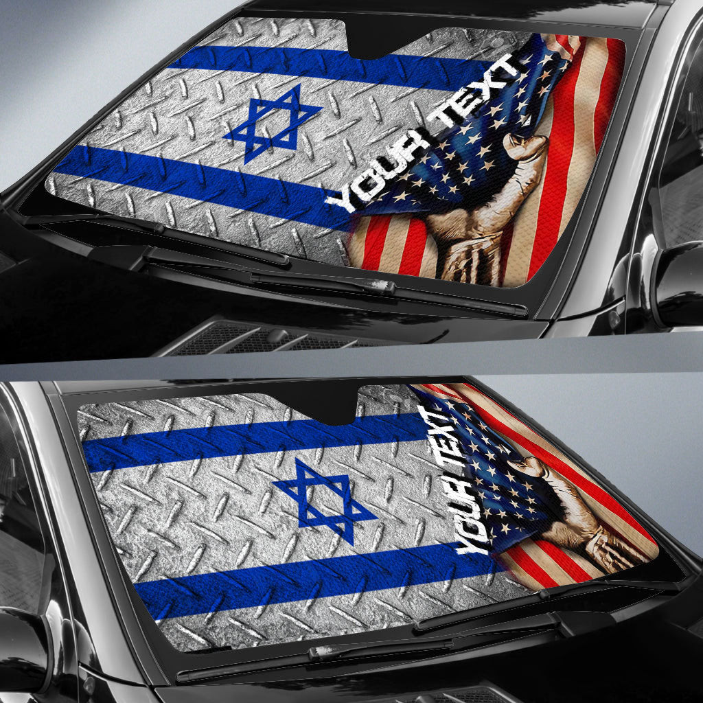 Israel Car Auto Sun Shade - America is a Part My Soul A7