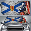 Canada Flag Of Nova Scotia Car Auto Sun Shade - America is a Part My Soul A7 | AmericansPower