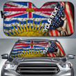 Canada Flag Of British Columbia Car Auto Sun Shade - America is a Part My Soul A7 | AmericansPower