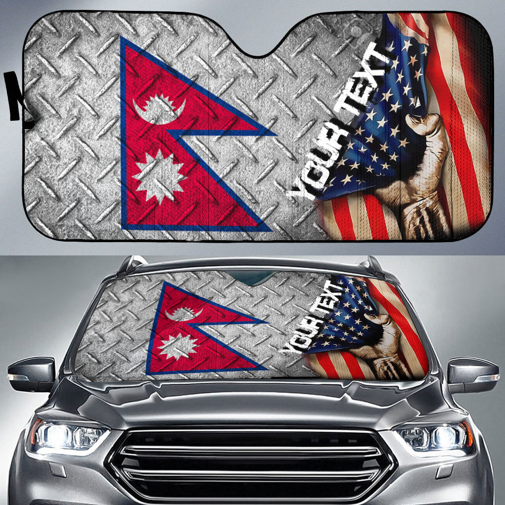 Nepal Car Auto Sun Shade - America is a Part My Soul A7 | AmericansPower