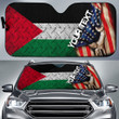 Palestine Car Auto Sun Shade - America is a Part My Soul A7 | AmericansPower