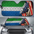 Sierra Leone Car Auto Sun Shade - America is a Part My Soul A7 | AmericansPower
