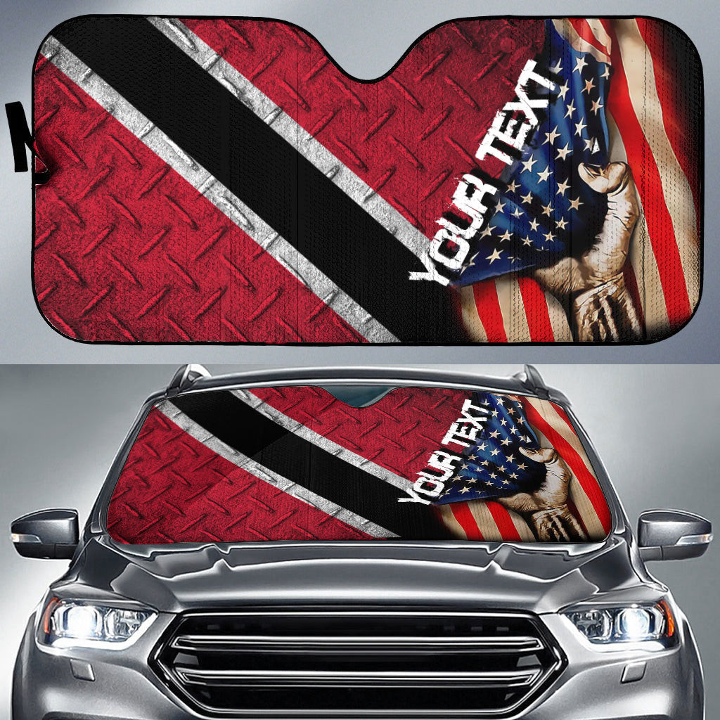 Trinidad And Tobago Car Auto Sun Shade - America is a Part My Soul A7 | AmericansPower