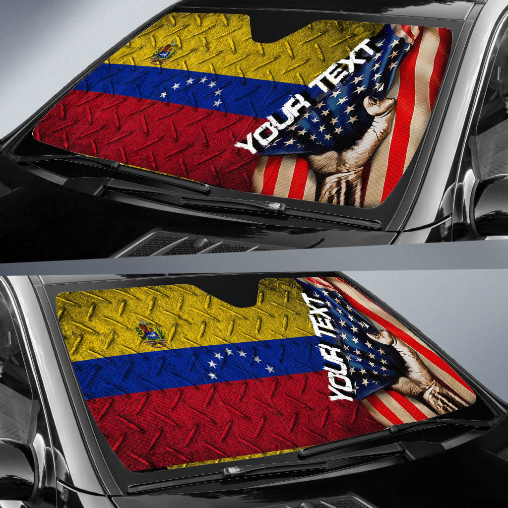 Venezuela Car Auto Sun Shade - America is a Part My Soul A7