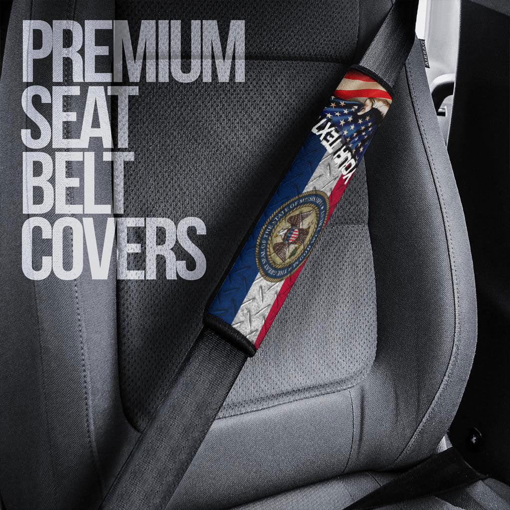 Mississippi State Flag Car Seat Belt - America is a Part My Soul A7