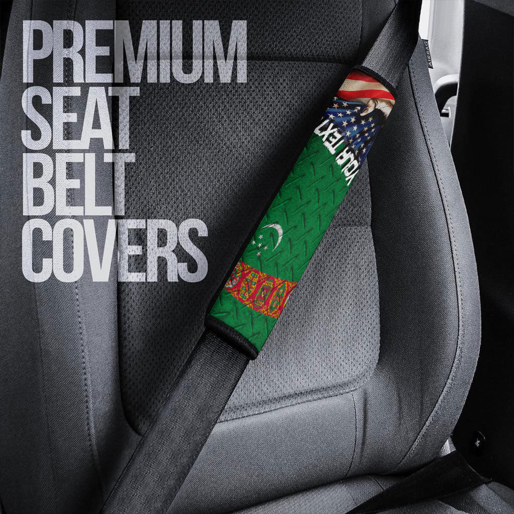 Turkmenistan Car Seat Belt - America is a Part My Soul A7