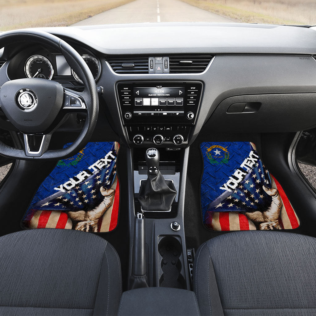 America Flag Of Nevada Front and Back Car Mat - America is a Part My Soul A7