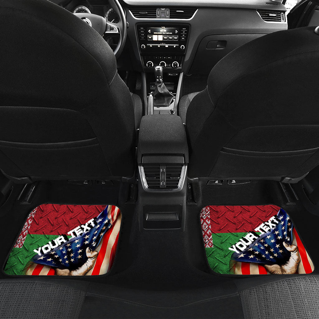Belarus Front and Back Car Mat - America is a Part My Soul A7