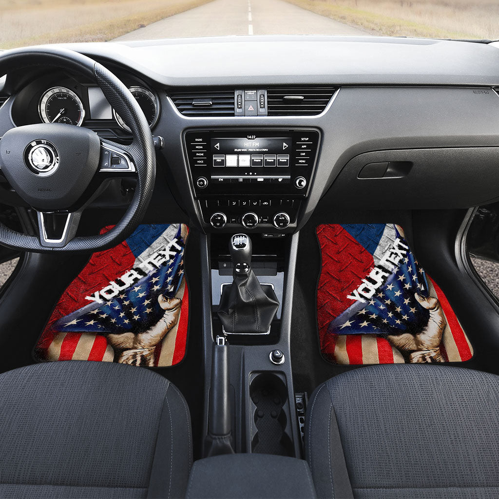 Czech Republic Front and Back Car Mat - America is a Part My Soul A7