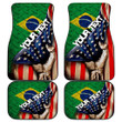 Brazil Front and Back Car Mat - America is a Part My Soul A7 | AmericansPower