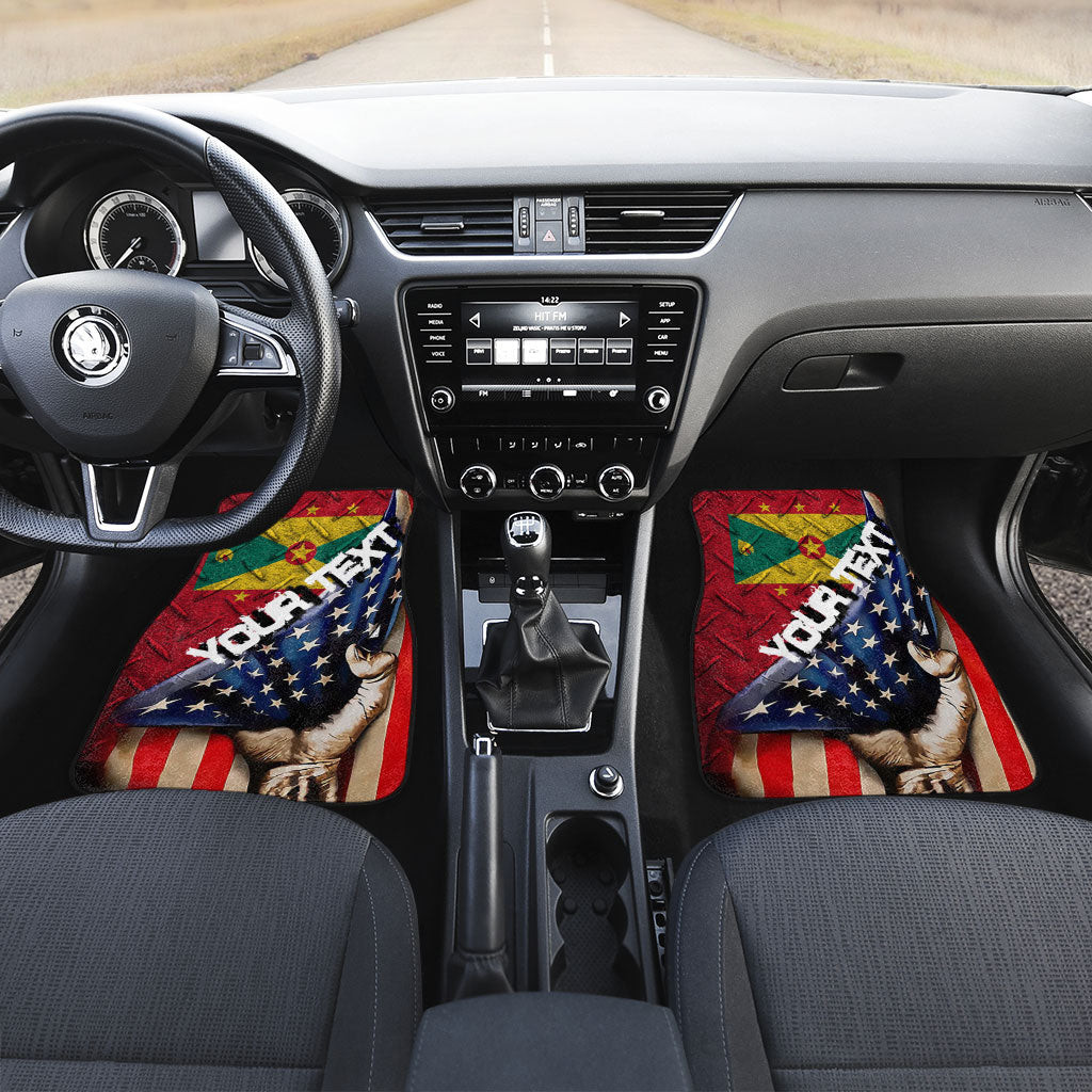 Grenada Front and Back Car Mat - America is a Part My Soul A7