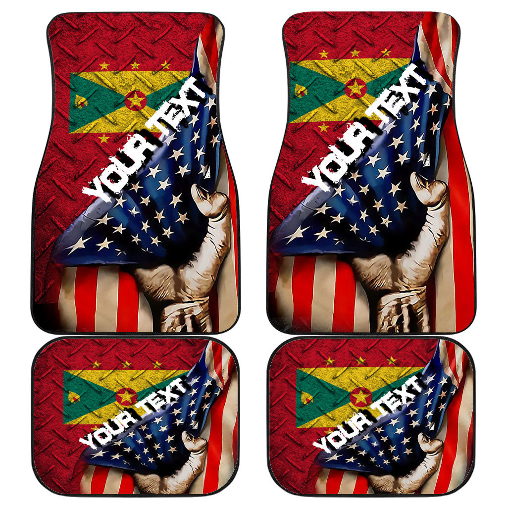 Grenada Front and Back Car Mat - America is a Part My Soul A7 | AmericansPower