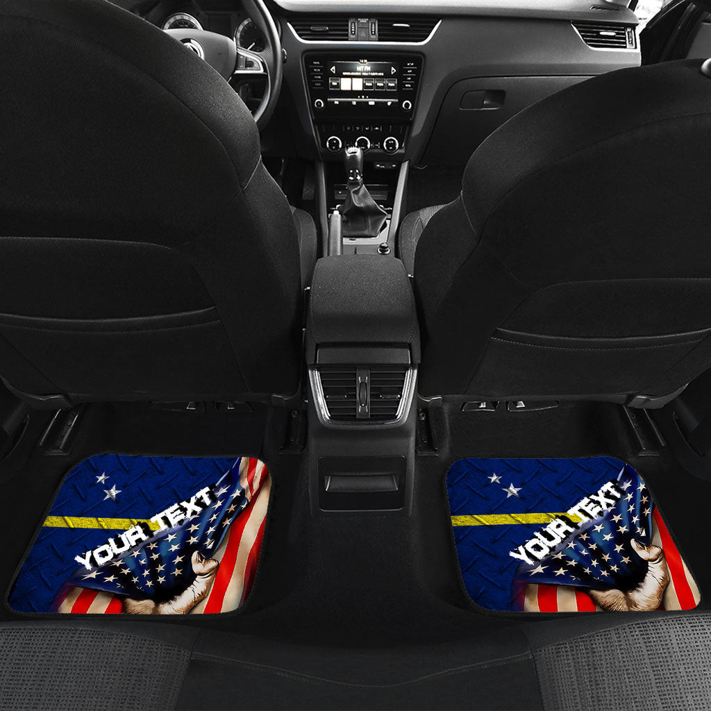 Curacao Front and Back Car Mat - America is a Part My Soul A7