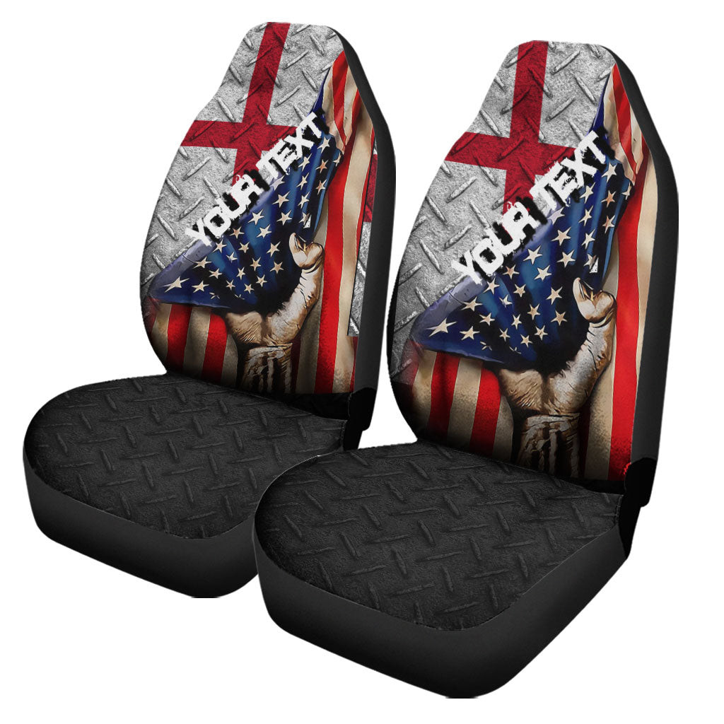 England Car Seat Covers - America is a Part My Soul A7 | AmericansPower