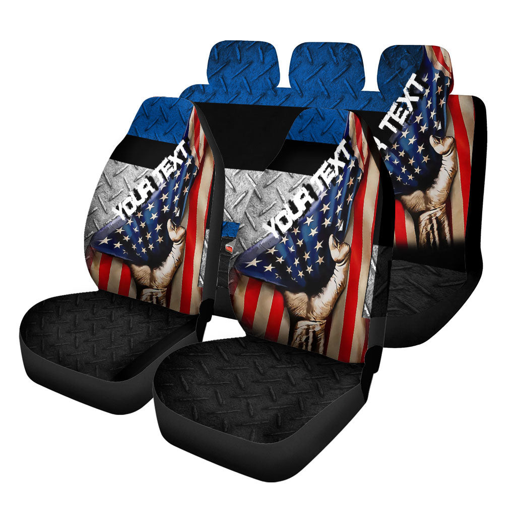 Estonia Car Seat Covers - America is a Part My Soul A7