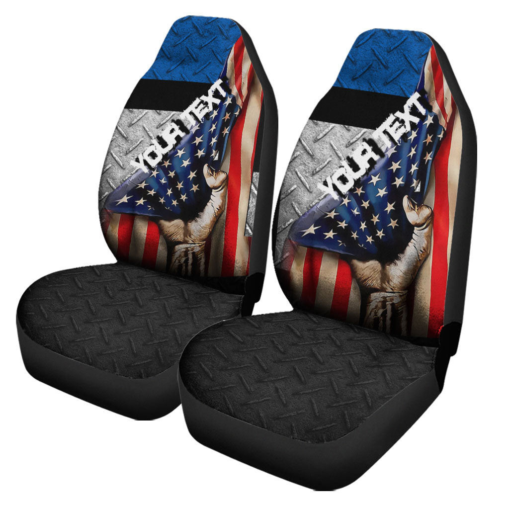 Estonia Car Seat Covers - America is a Part My Soul A7 | AmericansPower