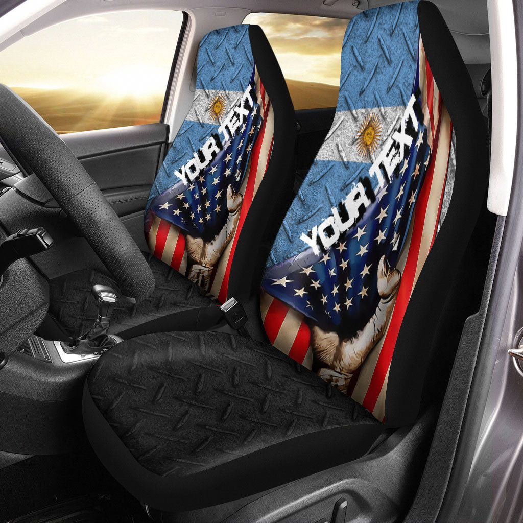 Argentina Car Seat Covers - America is a Part My Soul A7