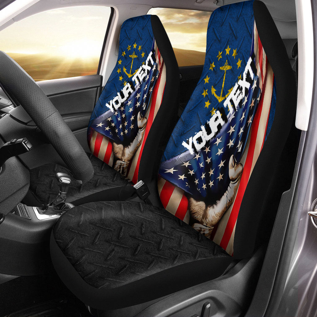 America Flag Of Rhode Island Feb 1St 1882 1897 Car Seat Covers - America is a Part My Soul A7