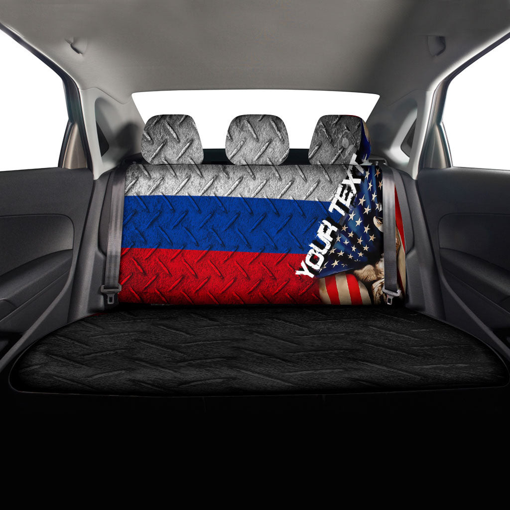 America Flag Of Russia Car Seat Covers - America is a Part My Soul A7