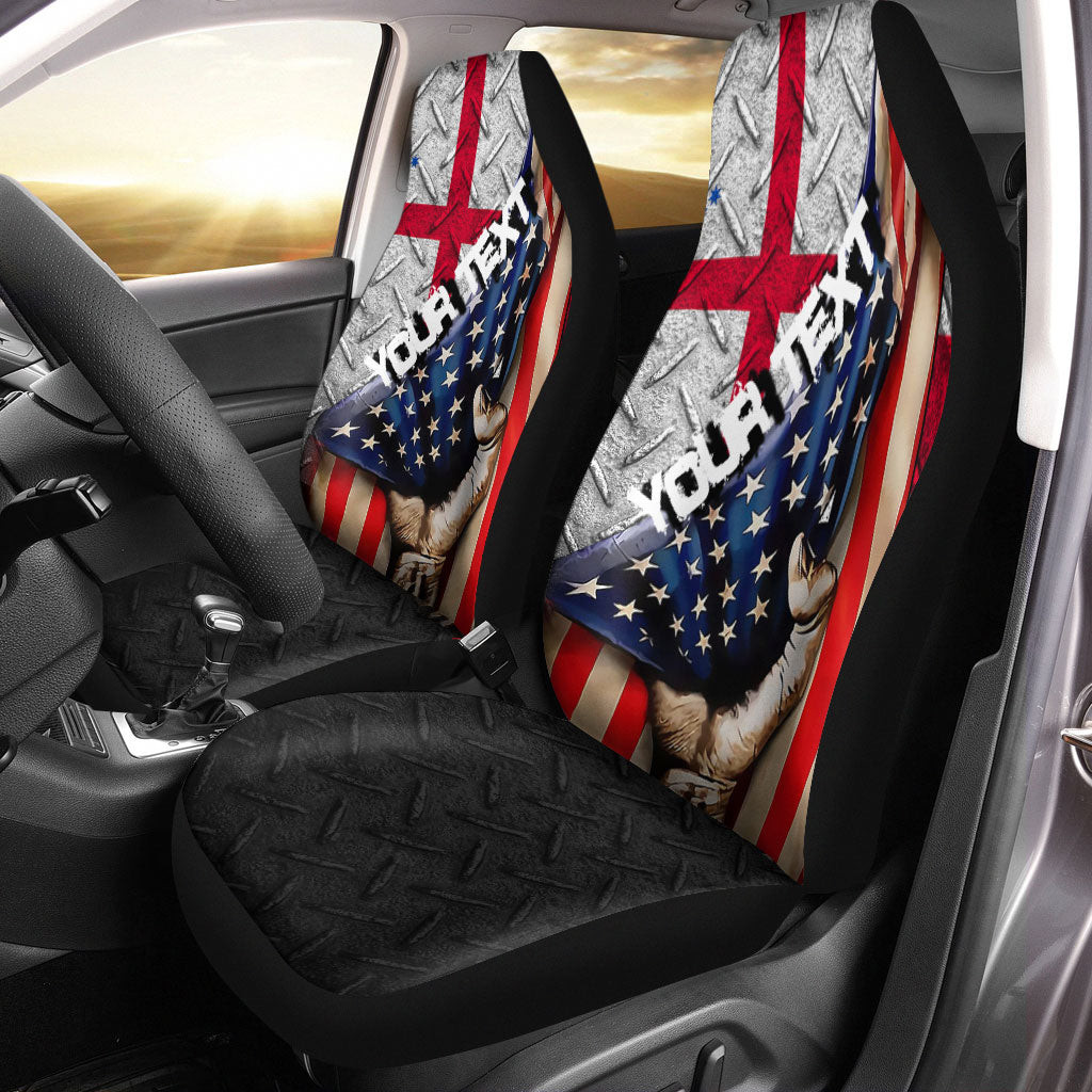 Australia Australian English Heritage Flag Car Seat Covers - America is a Part My Soul A7