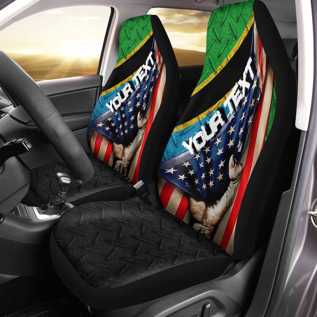 Tanzania Car Seat Covers - America is a Part My Soul A7