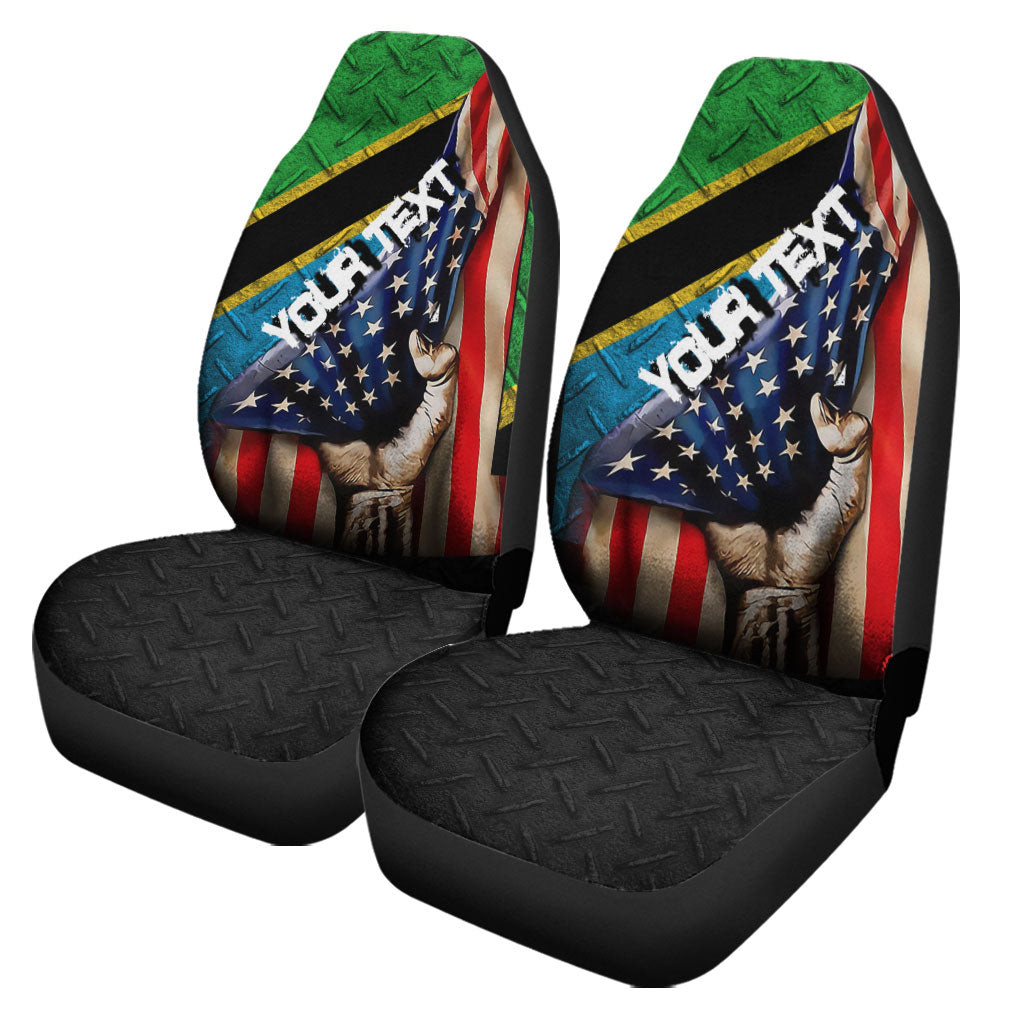 Tanzania Car Seat Covers - America is a Part My Soul A7 | AmericansPower