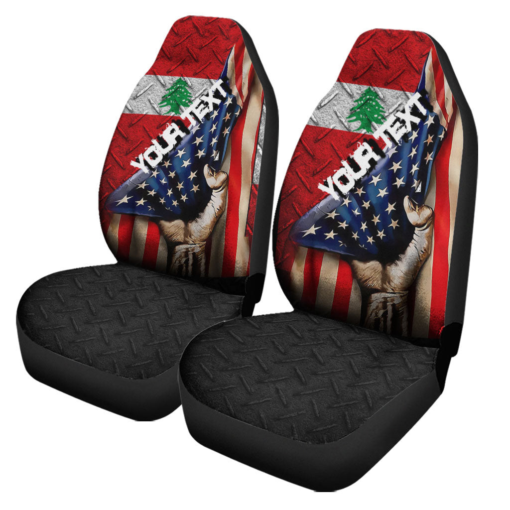 Lebanon Car Seat Covers - America is a Part My Soul A7 | AmericansPower