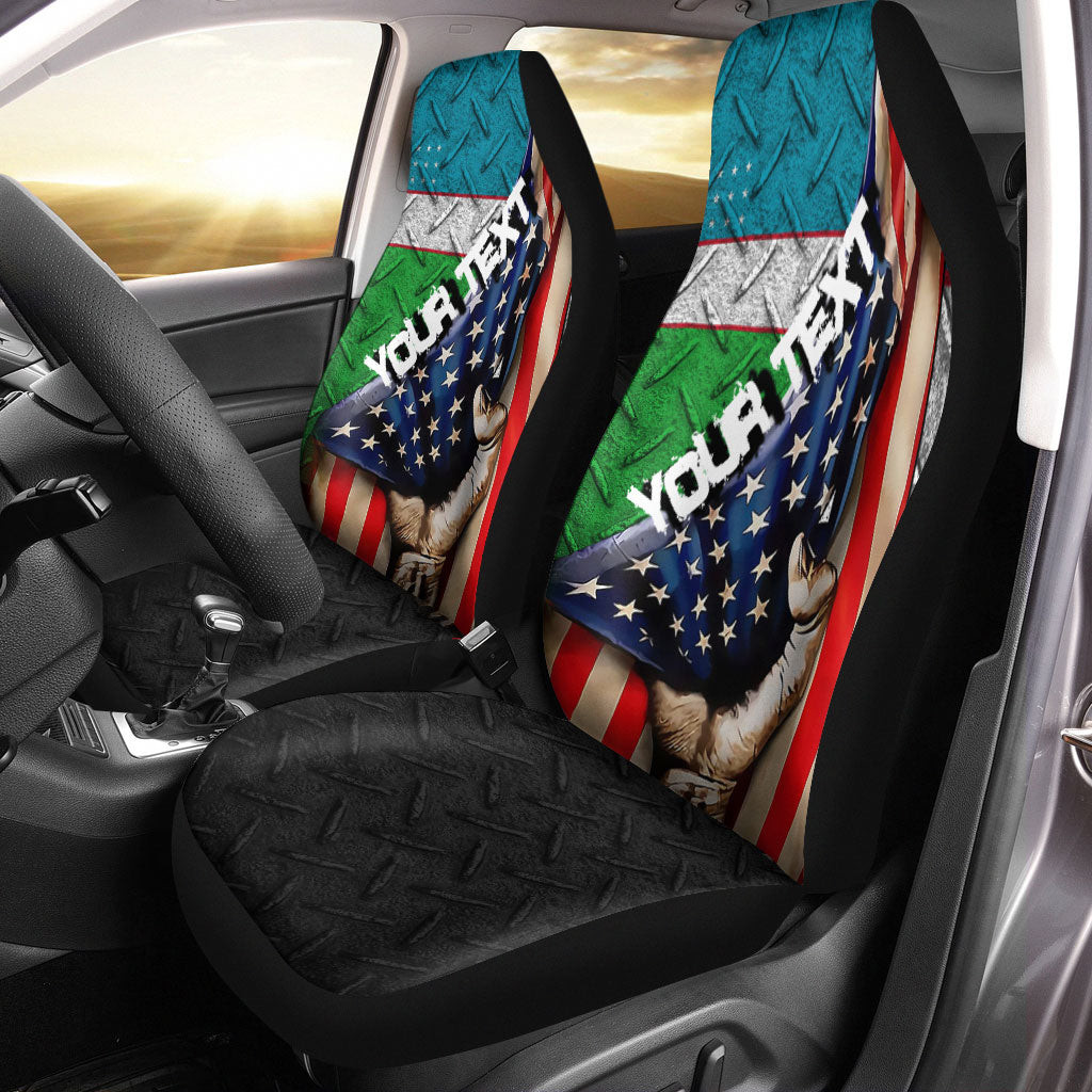 Uzbekistan Car Seat Covers - America is a Part My Soul A7