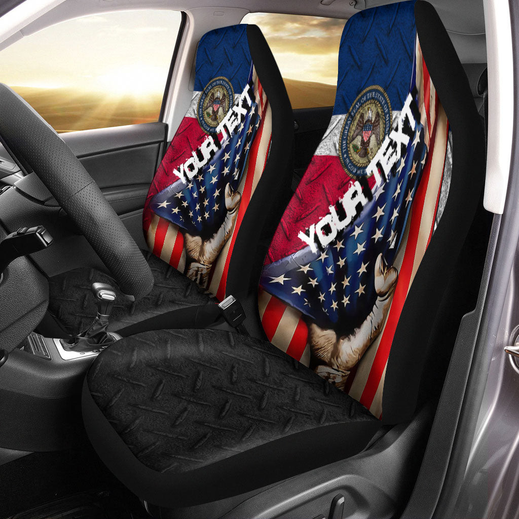 Mississippi State Flag Car Seat Covers - America is a Part My Soul A7
