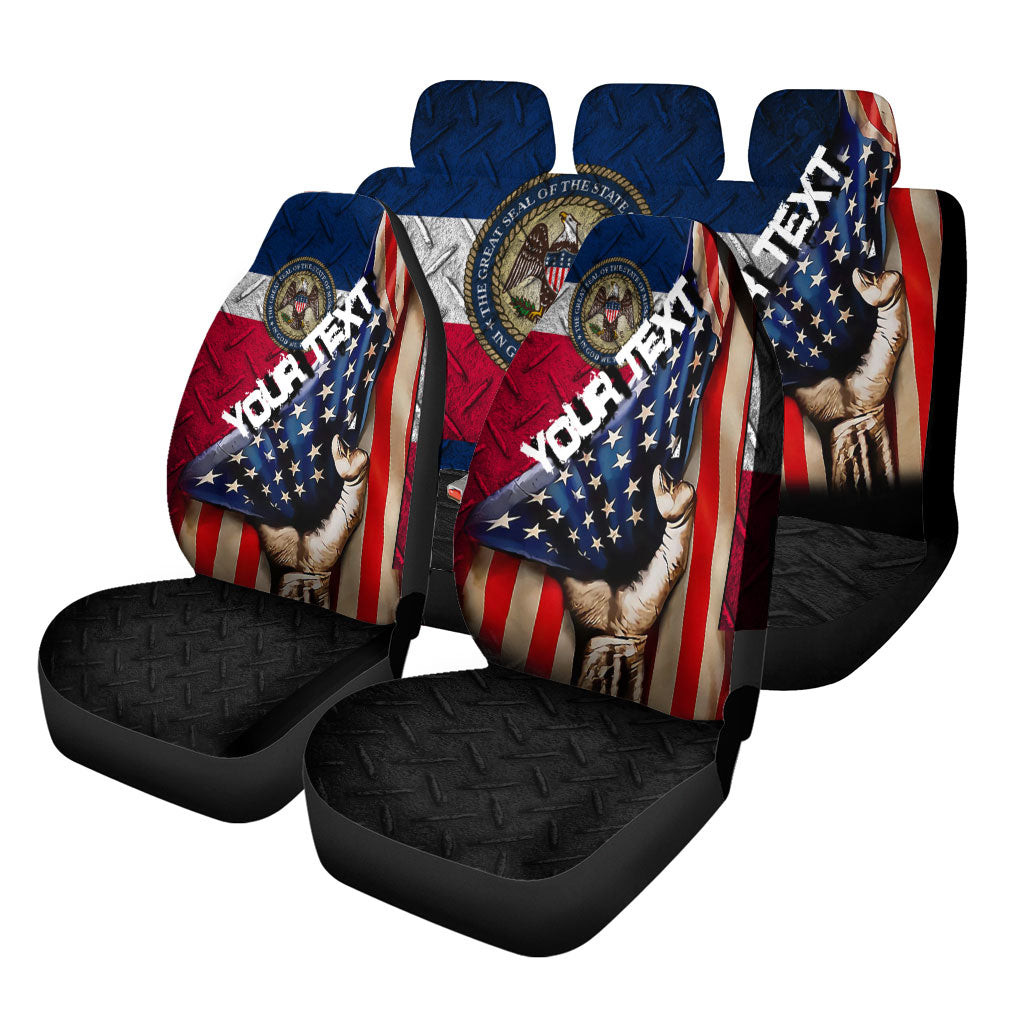 Mississippi State Flag Car Seat Covers - America is a Part My Soul A7