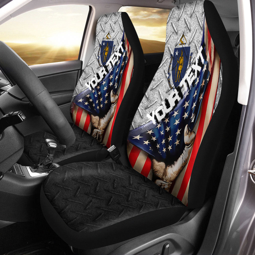 Massachusetts Car Seat Covers - America is a Part My Soul A7