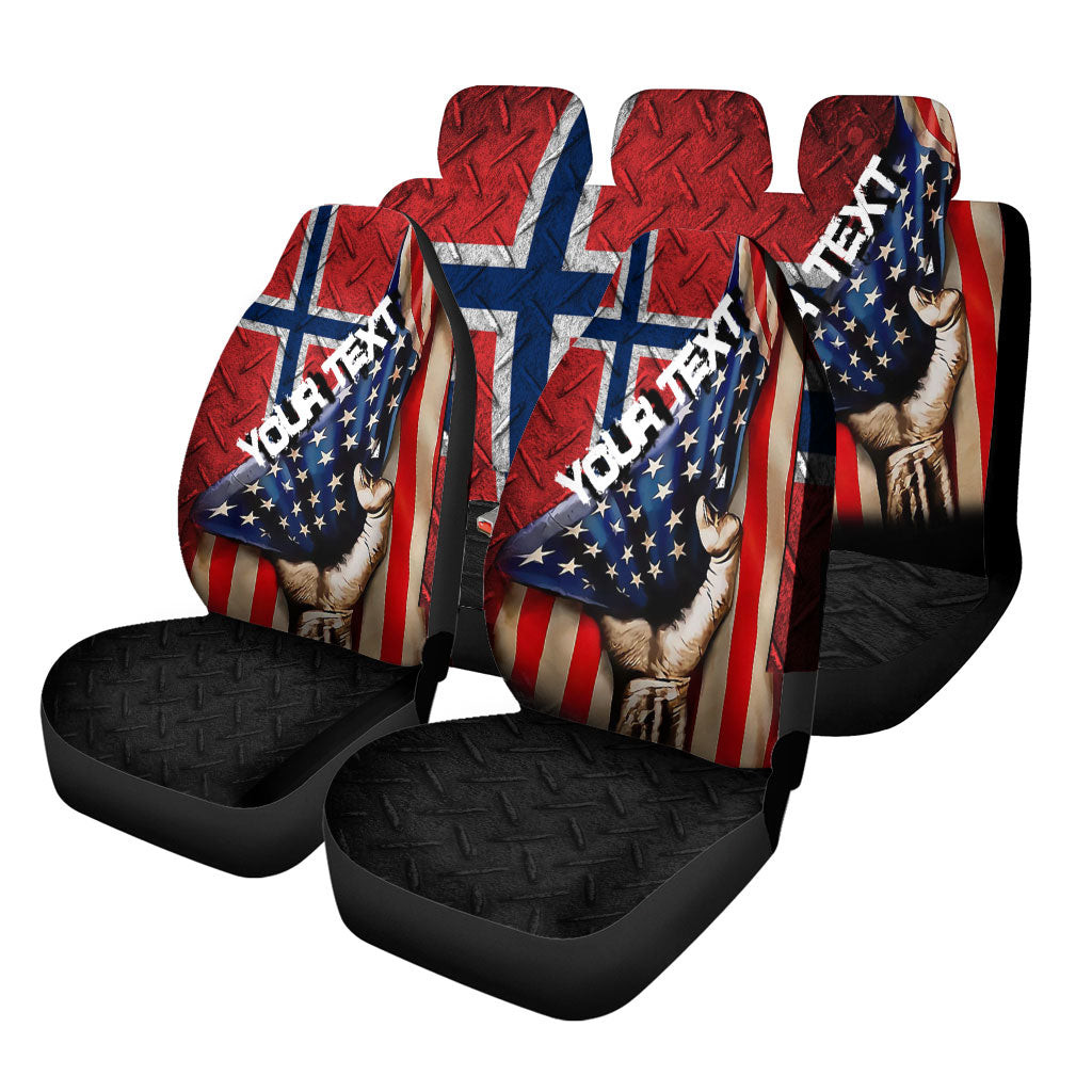 Norway Car Seat Covers - America is a Part My Soul A7
