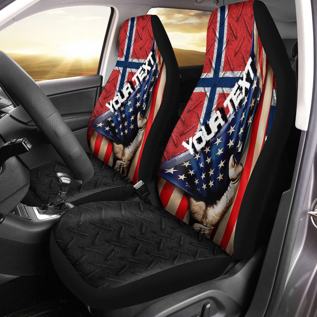 Norway Car Seat Covers - America is a Part My Soul A7
