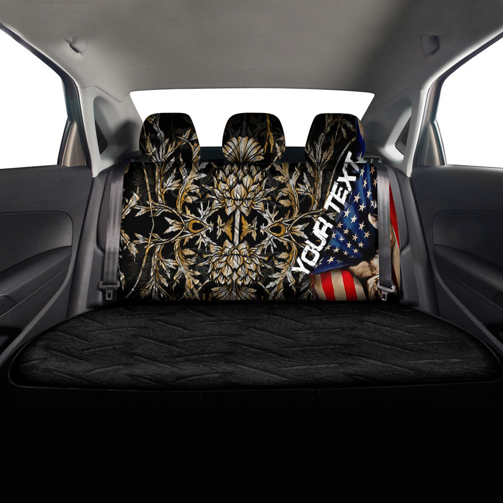 Scottish Golden Thistle Car Seat Covers - America is a Part My Soul A7