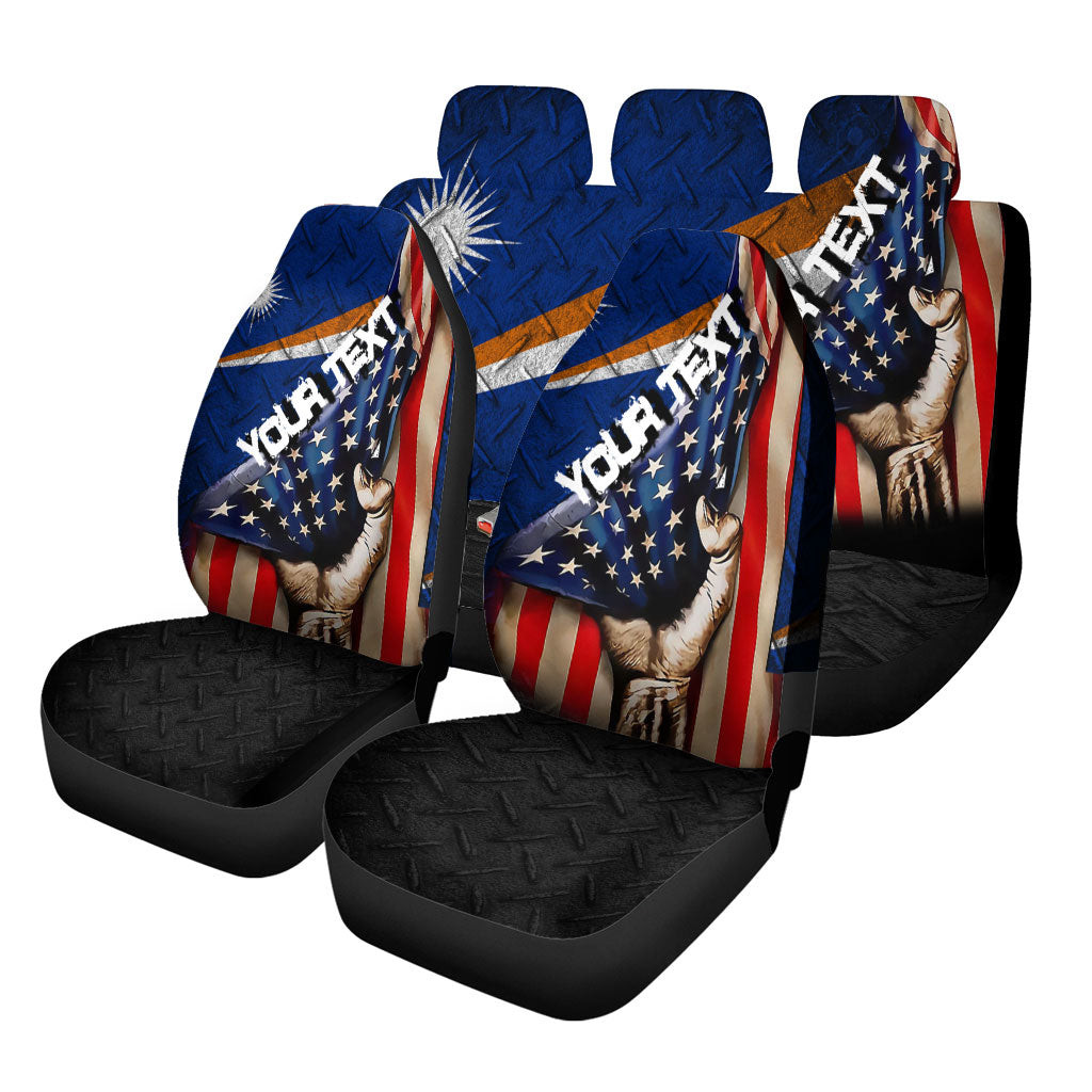 Marshall Islands Car Seat Covers - America is a Part My Soul A7
