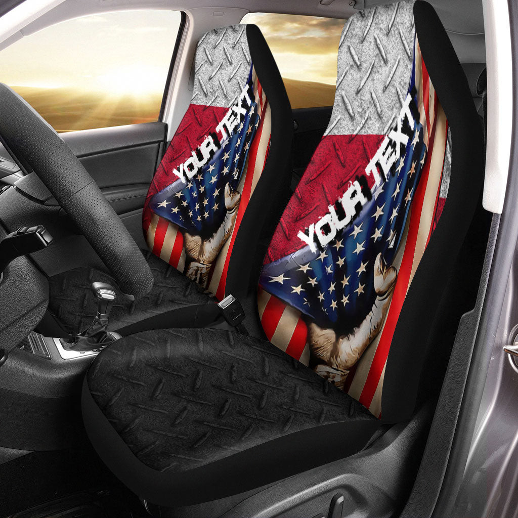 Poland Car Seat Covers - America is a Part My Soul A7