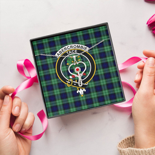 1stScotland Jewelry - Abercrombie Clan Tartan Crest Stethoscope Necklace A7