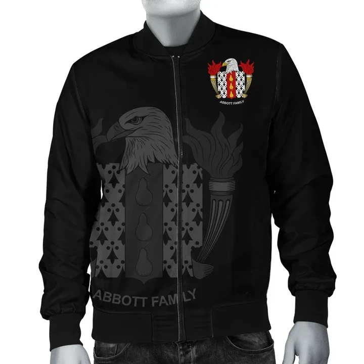 Abbott USA Bomber Jacket - American Family Crest | 1500 American Crests | Fast Shipping | Shipping Worldwide