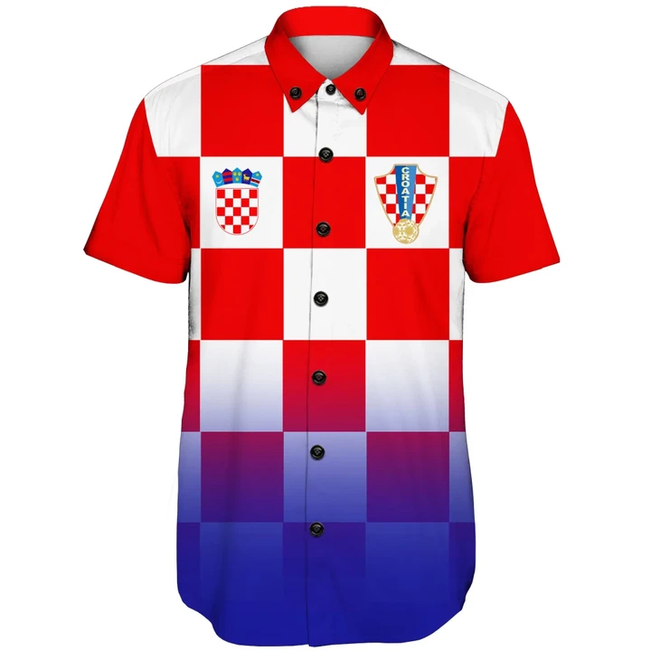 (Custom) Croatia Euro  Short Sleeve Shirt Soccer A27