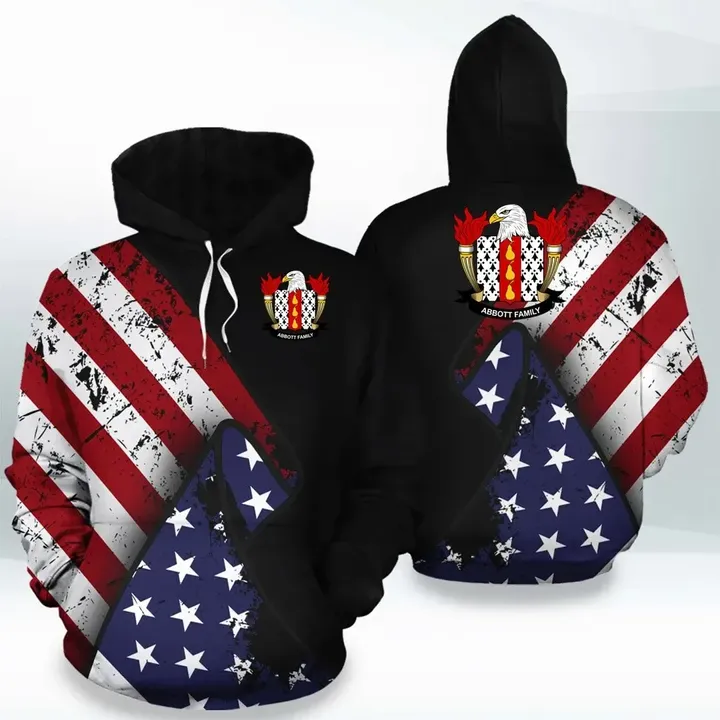 Abbott America Hoodie - American Family Crest | Over 1500 Crests | | Fast International Shipping
