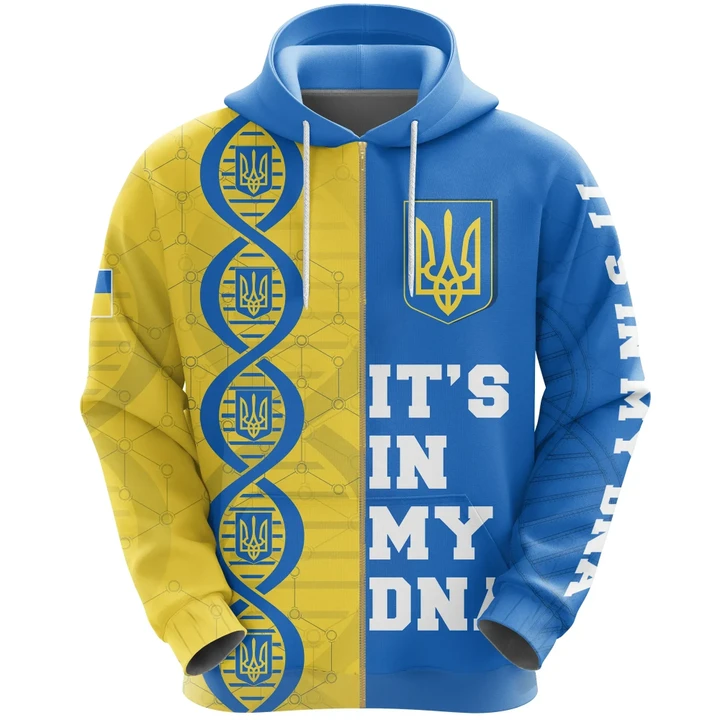 Ukraine DNA Zip Hoodie