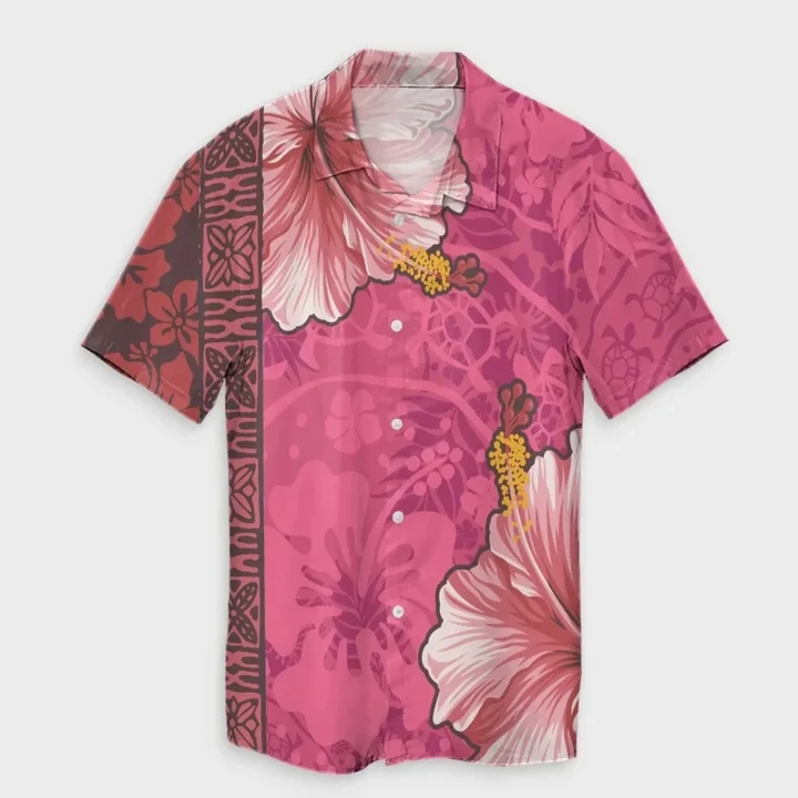 AmericansPower Shirt - Hawaii Hibiscus Pattern Hawaiian Shirt