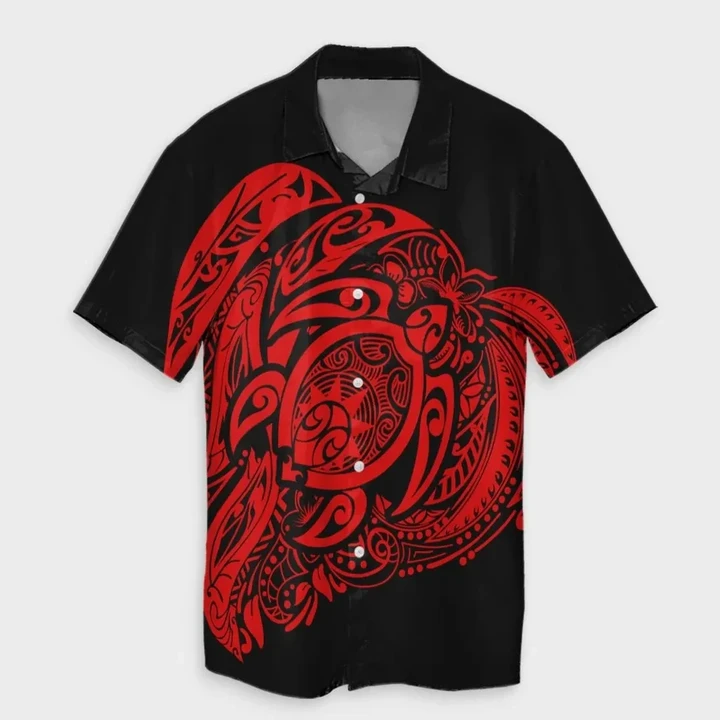 AmericansPower Shirt - Simple Hawaiian Shirt Red