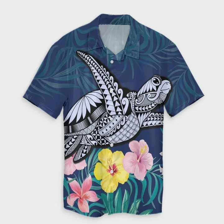 AmericansPower Shirt - Hawaii Tropical Turtle Hawaiian Shirt